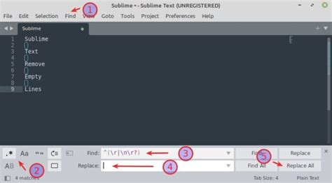 sublime text delete empty lines|Sublime Text: Remove Empty Lines .